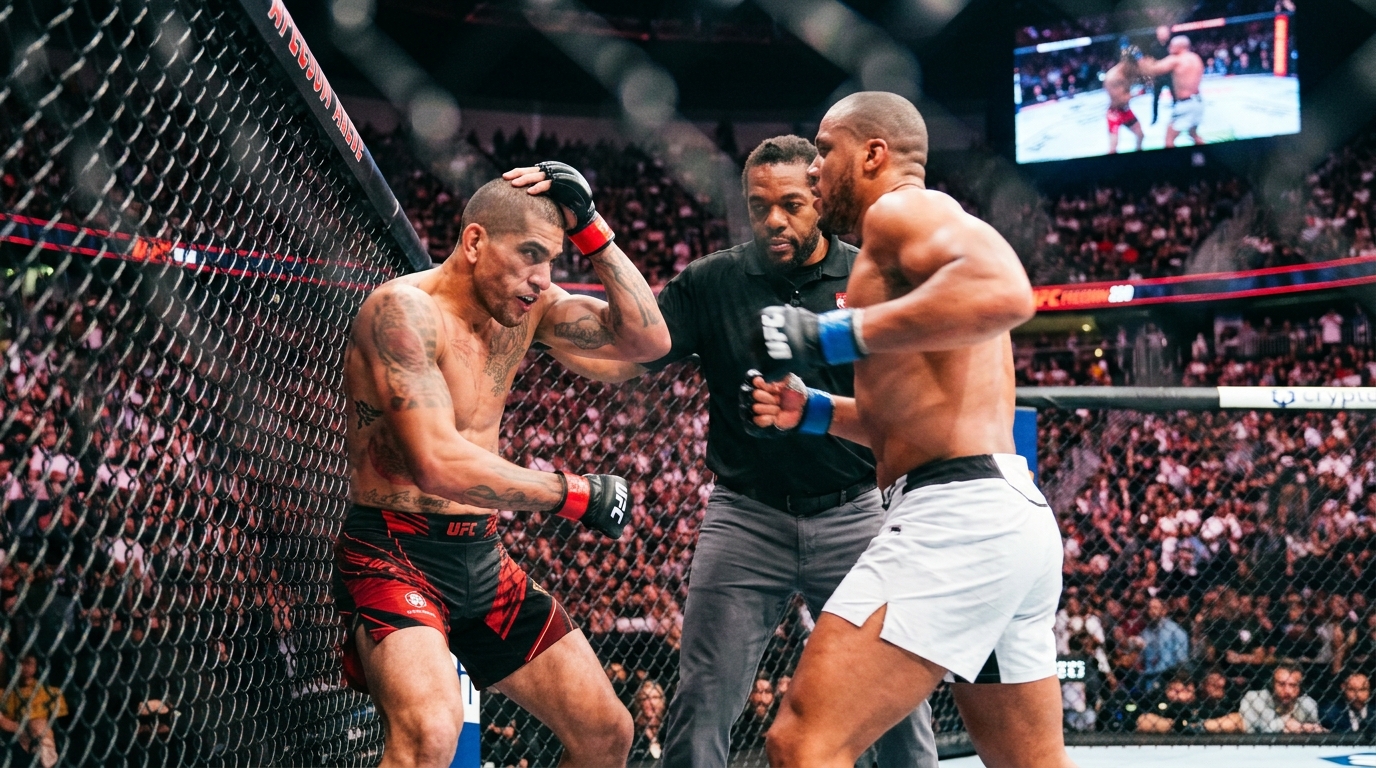 Alex Pereira Alleges Illegal Blows by Ciryl Gane at UFC Freedom 250, Criticizes Referee