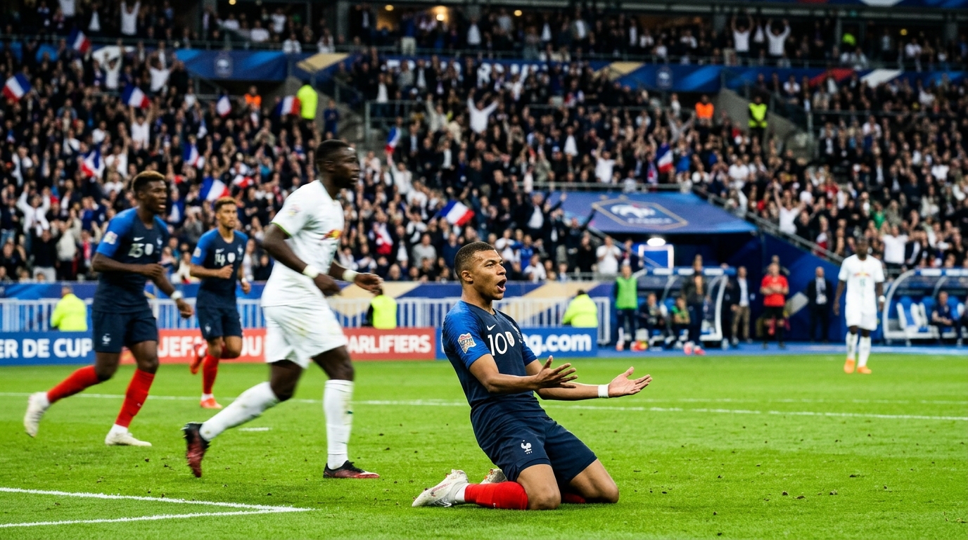France Reacts to Non-Penalty Decision Involving Kylian Mbappe