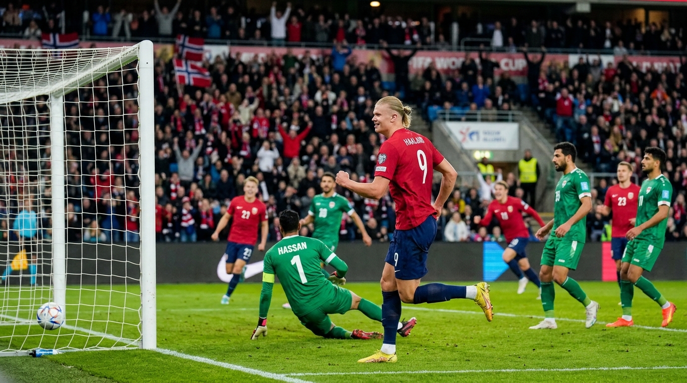 Haaland Scores Second World Cup Goal Following Goalkeeper Error