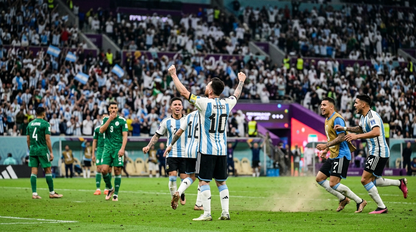 Lionel Messi Achieves Hat-Trick, Breaks World Cup Record in Argentina's 3-0 Victory Over Algeria
