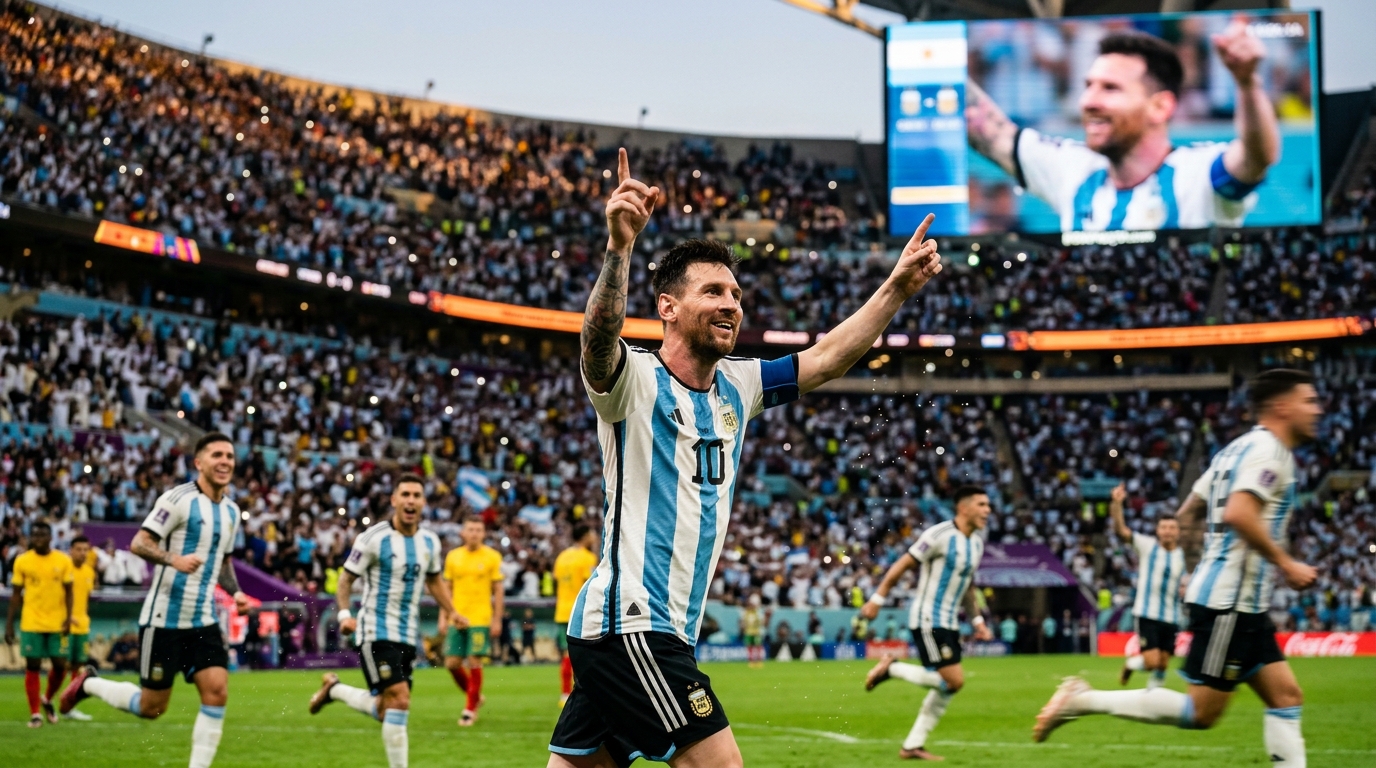 Lionel Messi Makes History with Three Goals at Record Sixth World Cup