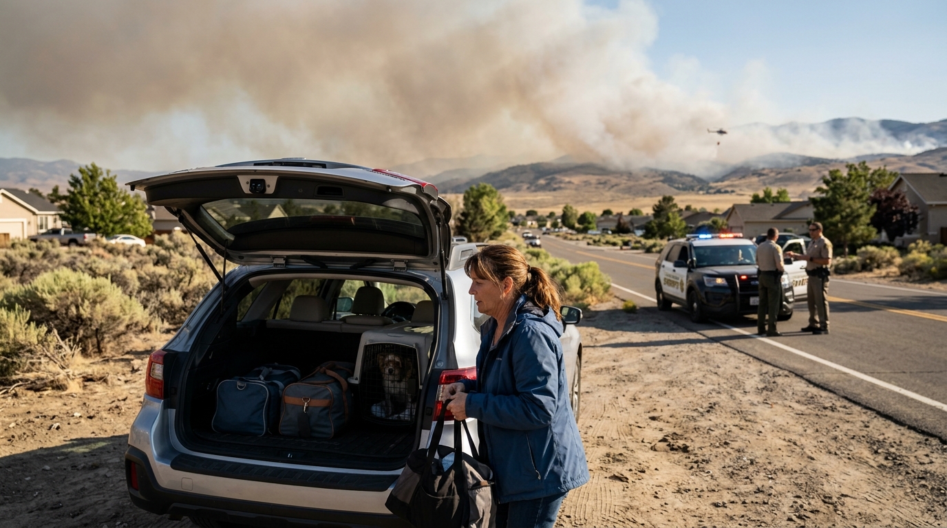 Navato Fire Prompts Evacuation Orders Near Sparks, Nevada